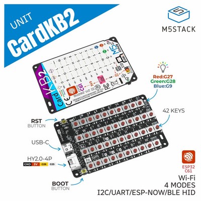 CardKB2 42-key Portable Keyboard Input Unit Equipped with ESP32 C6