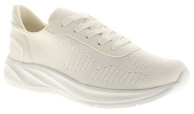 Surge Damen Chunky Sneaker Miriam Wider Fit Schnürschuhe Weiß UK 3-8