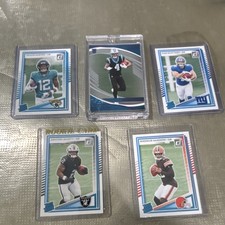 Donruss Rated Rookie NFL Football Card Lot 5 Cards Travis Hunter Sanders Jeanty