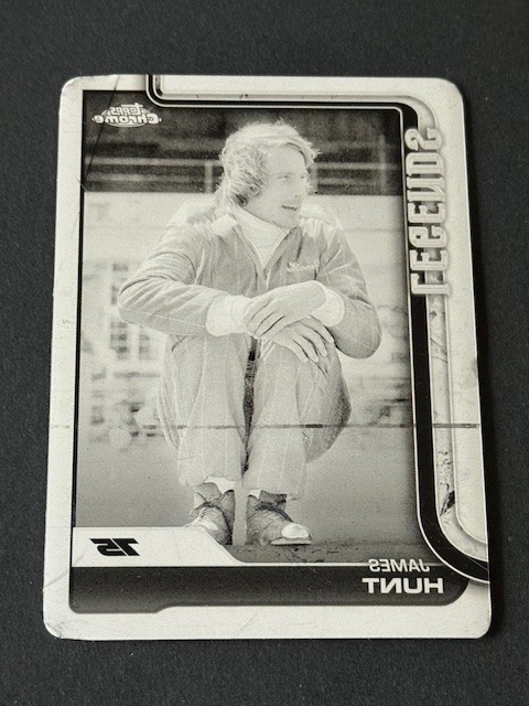 2025 Topps Chrome Formula 1 F1 #155 James Hunt Legends Printing Plate #1/1