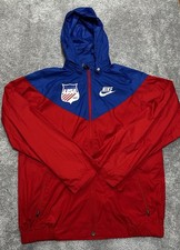 Team USA Olympics Nike Men s Windbreaker Jacket Track And Field Large Colorblock