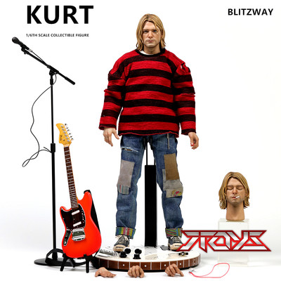 Blitzway Kurt Cobain 1/6 Limited Collectible PVC Action Figure New