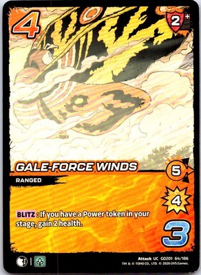 Gale-Force Winds Uncommon Godzilla: Reign of Kaiju GDZ01 64/186 NM