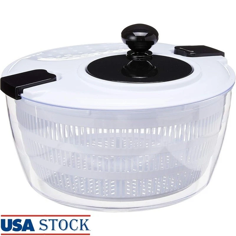 Manual Salad Spinner High Speed Vegetable Strainer Dishwasher Safe Plastic Tool