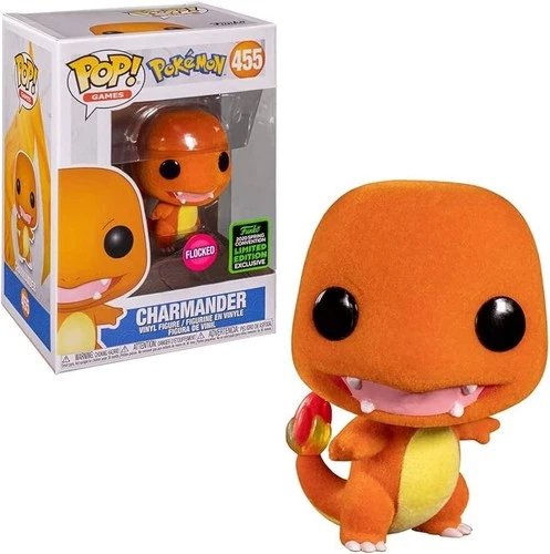 Funko Pop Charmander Flocked 455 Spring Convention Limited Exclusive Pokemon
