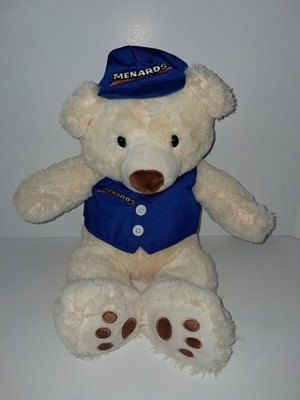 Rare Anico Menards Singing Plush Bear - Plays Store Theme Song Works
