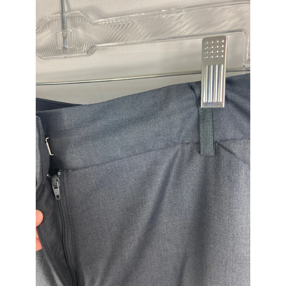 Bogari Silk Wool Blend Dress Pants Dark Grey Size 6 - Image 3 of 4