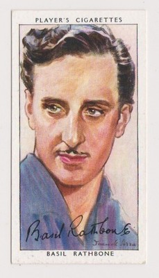 Basil Rathbone 1938 John Player Film Stars Tobacco Card 3rd Series #40