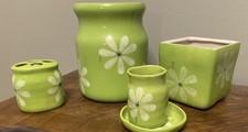 5 PC Funky Retro 70s Vibes  Ceramic Bathroom ...