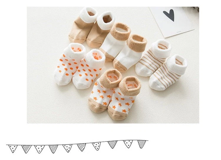 5 pair High Quality Thickened Cartoon Comfort Cotton Newborn Socks
Opens in a new window or tab