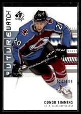 2019-20 SP Authentic Conor Timmins Rookie 724/999 Colorado Avalanche #222
