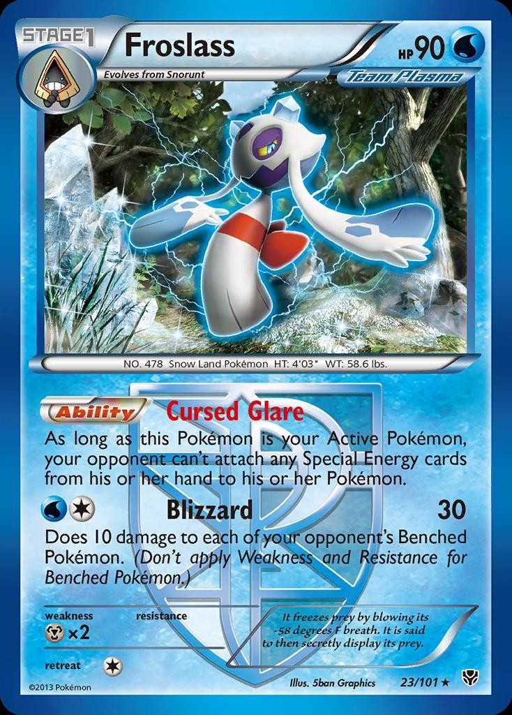 Pokemon Froslass (23/115) Plasma Blast LP REVERSE HOLO