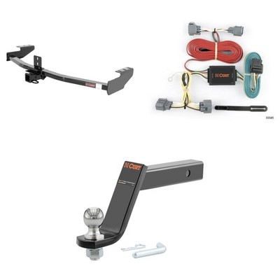 CURT Towing Kit Trailer Hitch Wiring Harness 45064 Ball Mount Pin & Clip, 13385