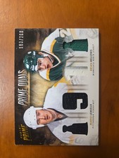 2013-14 Panini Prime Duals Jersey Mario Lemieux  Brian Bellows 183/200 Penguins