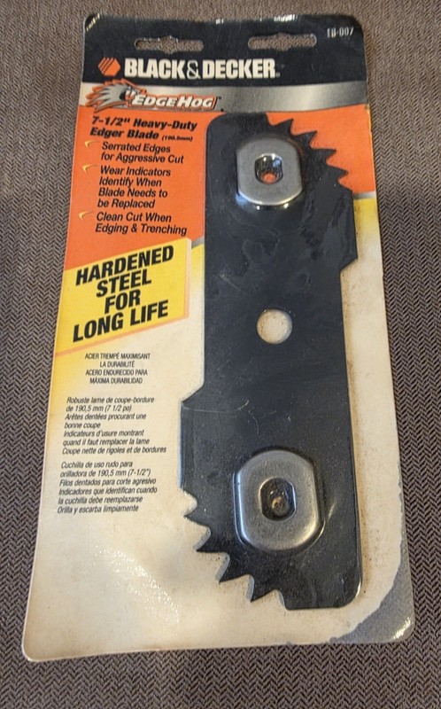 EDGE HOG HEAVY DUTY EDGER BLADE Black and Decker 7 1/2" 190.5mm EB-007 NEW