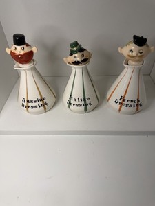 Holt Howard Italian, Russian & French Salad Dressing Cruet Set 1959