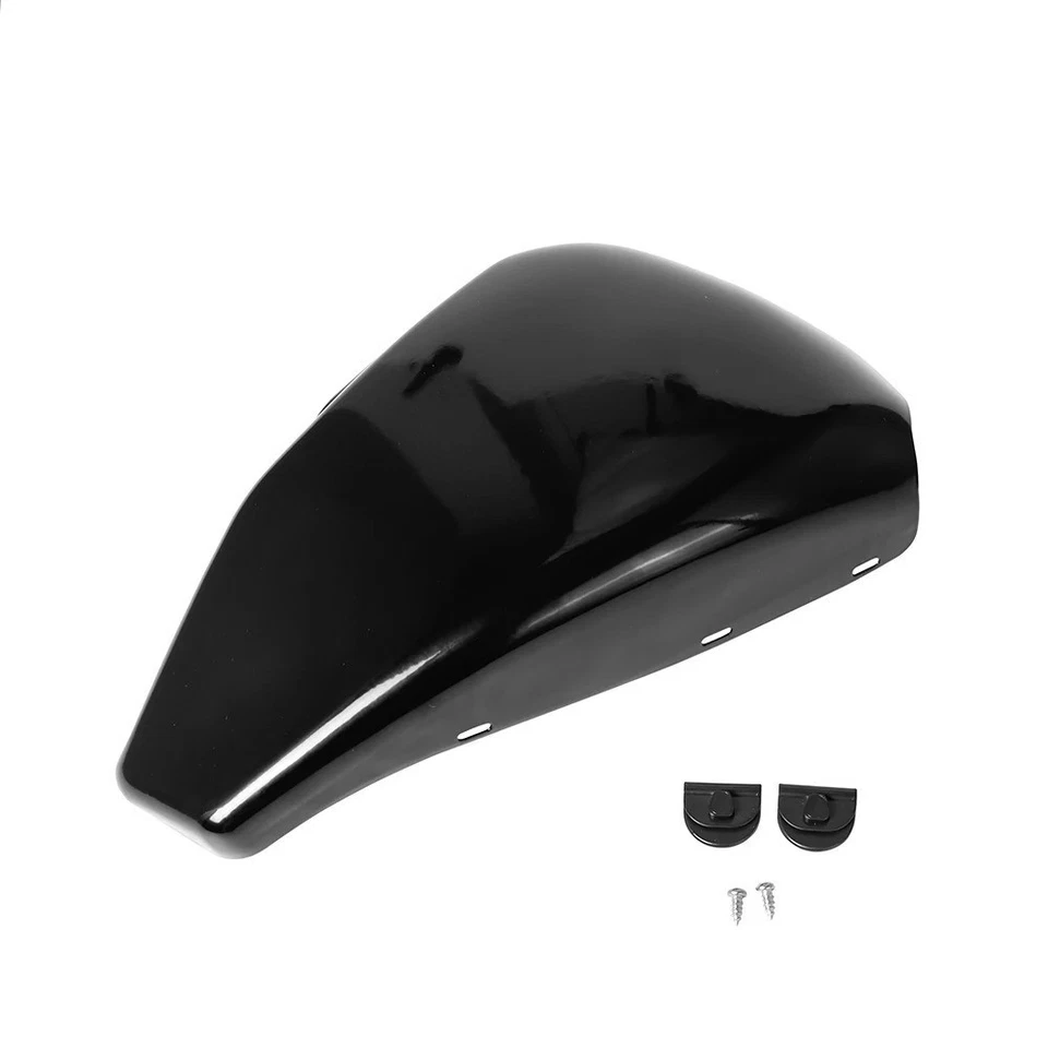 Für Harley Sportster XL883 04-13 linke Seite Batteriedeckel mit Clips Verkleidung schwarz - Bild 2 von 4