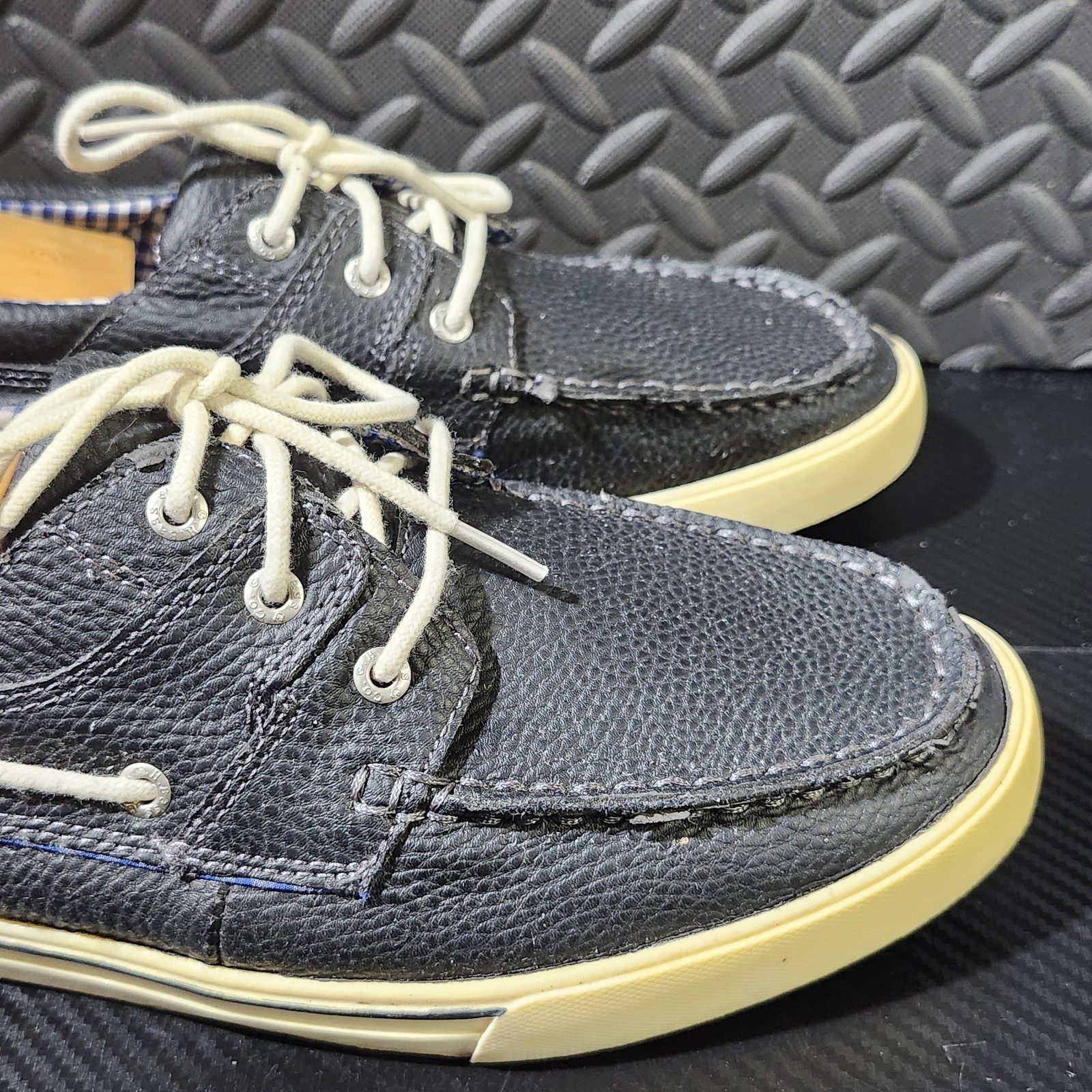 GH Bass Boat Shoes Mens 10 M Casual Slip On Loafers Black Size 13M image 4