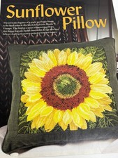 Sunflower Pillow Cross Stitch Pattern Donna Giampa Floral Magazine Pages