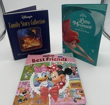 Disney Book Lot Family Story Collection Little Mermaid Minnie Look Find
