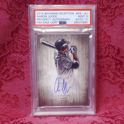 Topps 2014 Bowman Inception Aaron Judge #PA-AJ Rookie Auto PSA 9 Yankees