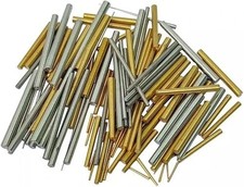 100 Mixed Taper Pins Assorted Steel and Brass Clock Pins, Tapered Pins for Cl...