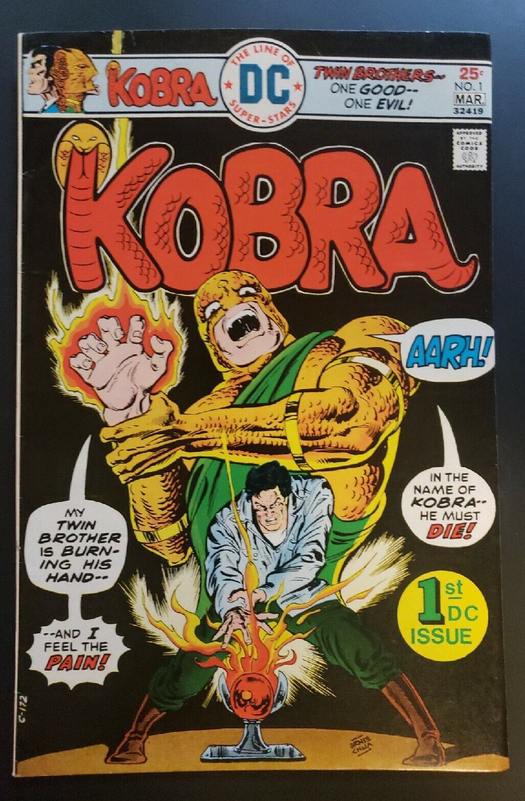 Kobra #1 DC Comics 1976 1st Appearance Key Issue