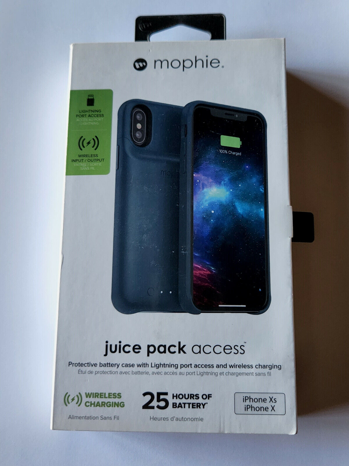 mophie Juice Pack Access Battery Case for Apple iPhone XS Max - Deep Red  for sale online