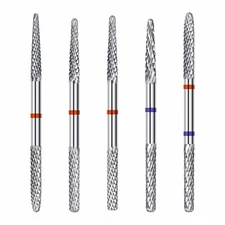 1 Pcs Double Head Tungsten Steel Nail Drill Bit Electric Manicure Machine File