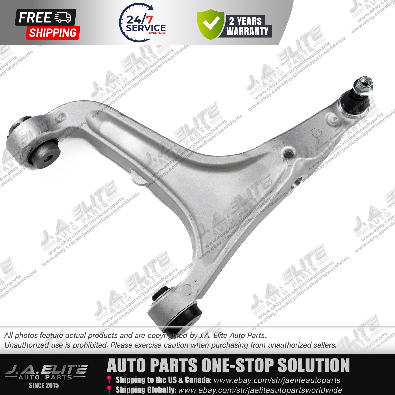 Front Upper & Lower Left Control Arms fit Maserati Quattroporte Ghibli (2014-17)