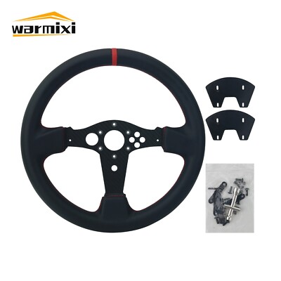Simplayer 13'' Racing Steering Wheel (Leather Surface) for Thrustmaster T300RS GT