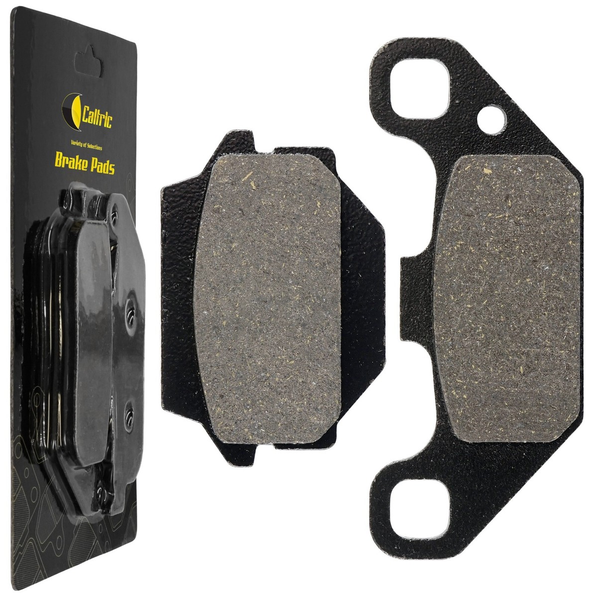 Caltric Rear Brake Pads Set - Replacement For Kawasaki 43082-1066 & Multiple ATV Models