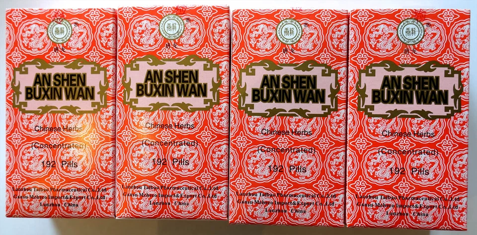 TANG LONG 4 packs, An Shen Bu Xin Wan (Tablets, Pills) Concentrated pills, High Quality