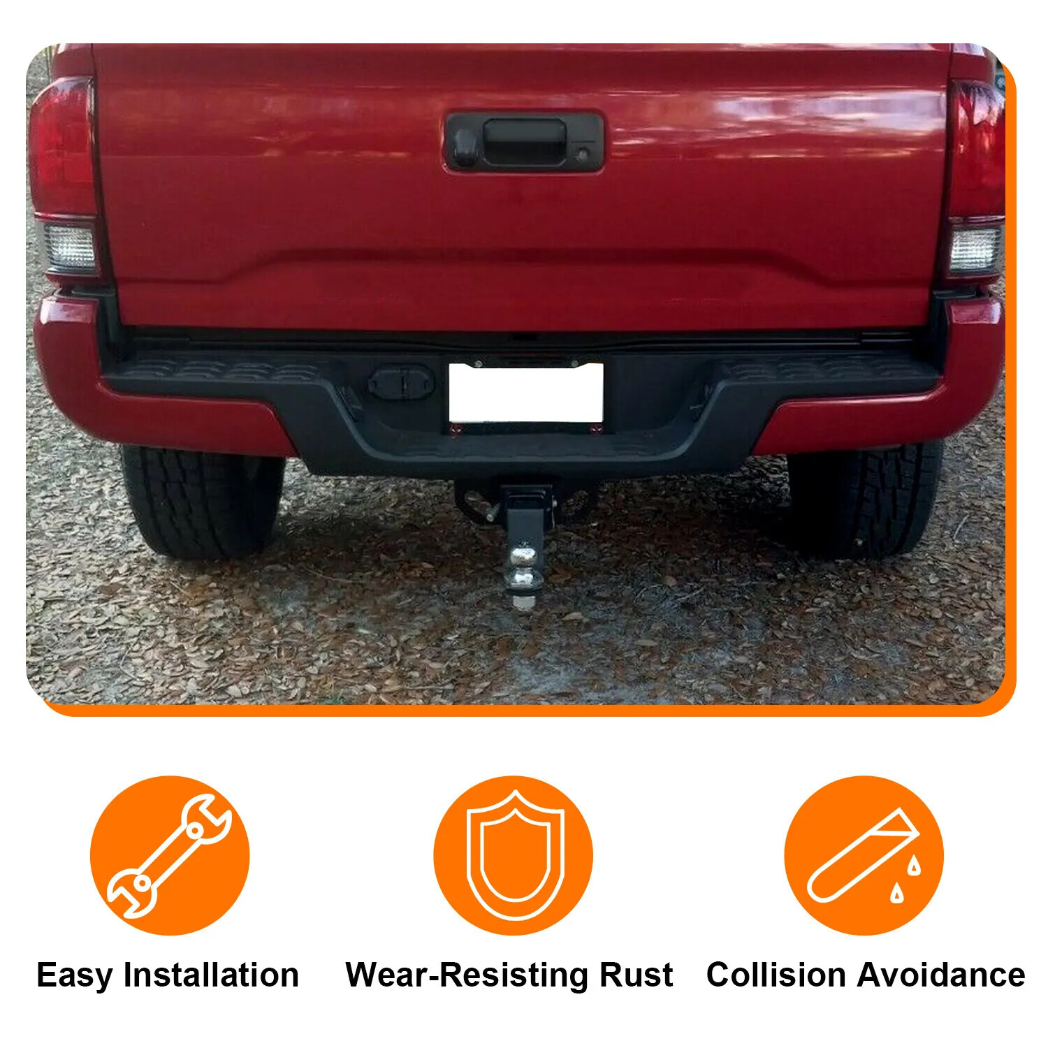 For 2016 17-2023 Toyota Tacoma Complete Rear Step Bumper Assembly W/ Park Assist