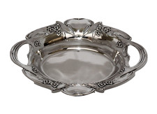 SILBER JUGENDSTIL SCHALE GEBR&Uuml;DER K&Uuml;HN SCHW&Auml;BISCH GM&Uuml;ND ART NOUVEAU SILVER 800