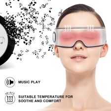 Wireless Eye Massager with Heat, Air Compression Music Relax for Promotes Sleep