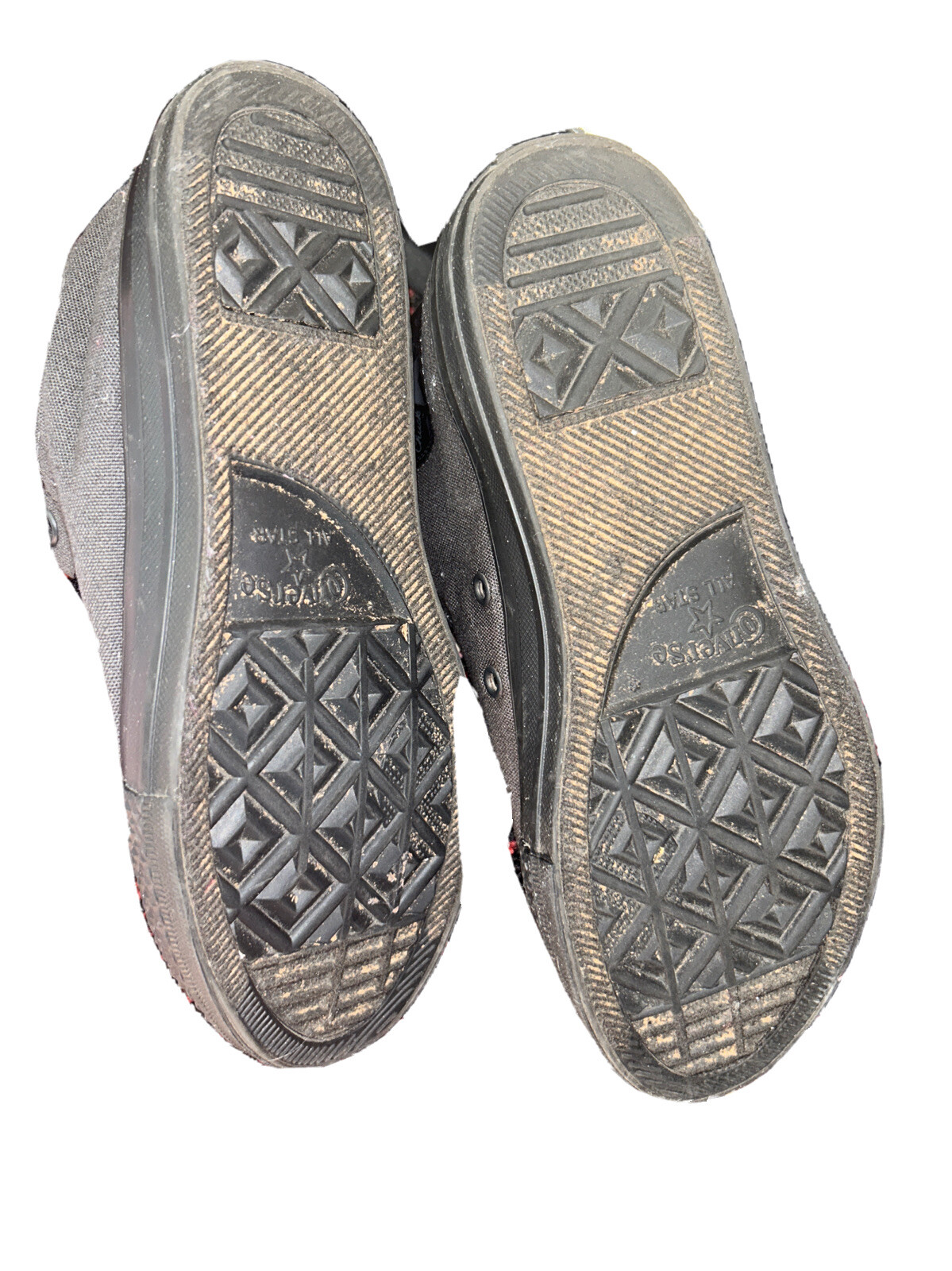 SAOLA Scarpe Converse Chuck Taylors Mid nere e grigie usate bambino taglia 4 5