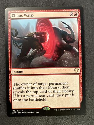 mtg cards like chaos warp Magic the Gathering 2022 Double Masters then reveals the top card of their library Chaos Warp MTG - Magic