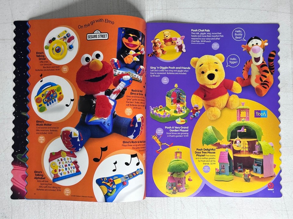Target 1999 Collection 1999 Target Christmas Toy Catalog Nova Robot Wavy Edge vs Standard ...