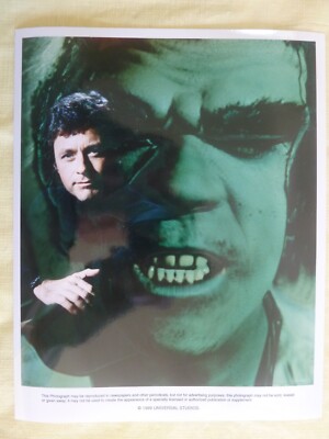 THE INCREDIBLE HULK 8x10 Color Press Photo / Bill Bixby & Lou Ferrigno ...