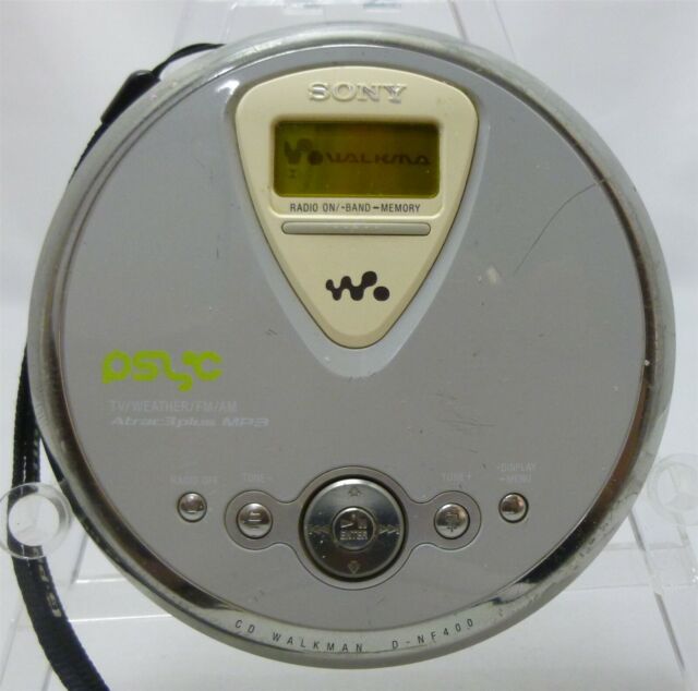 Sony Walkman D-NF400 MP3 Atrac3plus AM FM TV Weather Radio CD Player For Parts