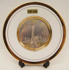 LTD ARNART "Statue Of Liberty" 100th Anniversary 24K EGP Plate W/COA/BOX 1986 — photo 2