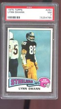 1975 Topps #282 Lynn Swann ROOKIE RC PSA 7 Graded Football Card NFL Steelers