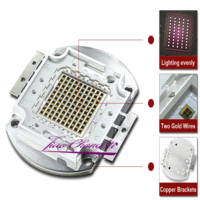 3W 5W 10W  50W 100W 200W 850nm 940nm 740 Infrared IR High Power LED Light Bulb - Image 2 of 4