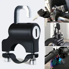 Motorcycle Universal Helmet Lock For Handlebar 7/8" 22-24mm Tube Bar Motorbike