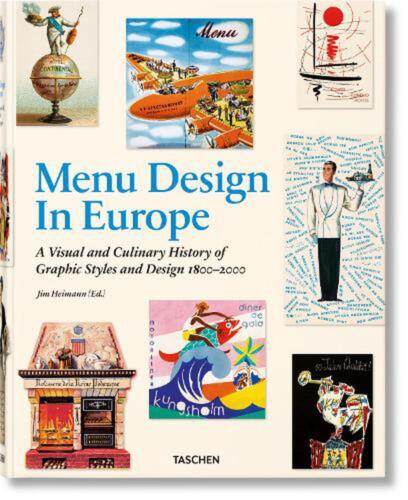 Menu Design in Europe by Steven Heller (English) Hardcover Book - Afbeelding 1 van 1