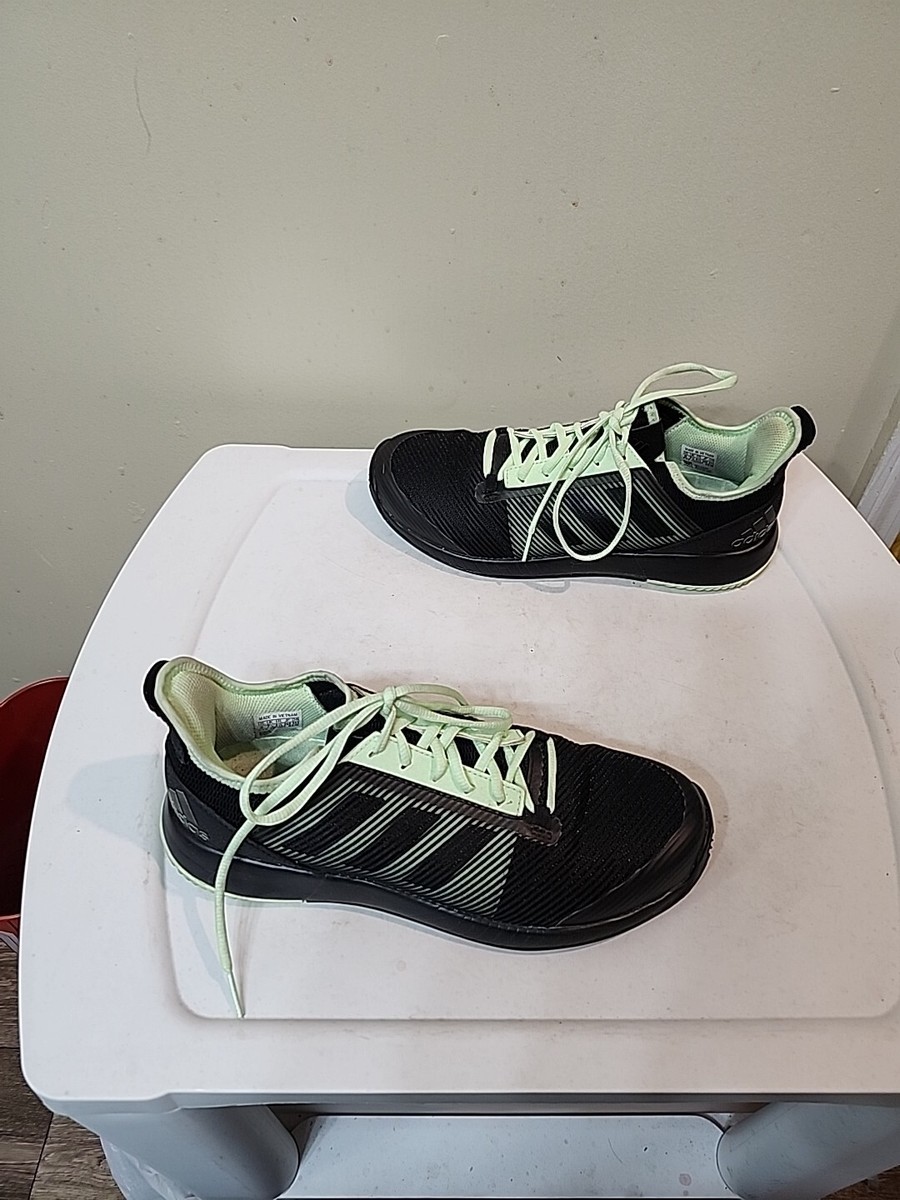 ADIDAS Bounce Running Shoes Men's 9 , Black and Green