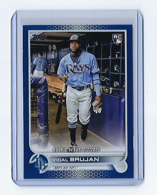 2022 Topps Update Vidal Brujan Royal Blue Parallel Rookie Debut RC