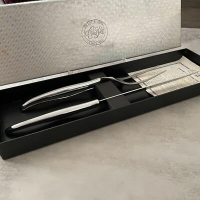 NIB Vintage Carvel Hall Great Blades Two-Piece Carving Set Fork Knife Stainless