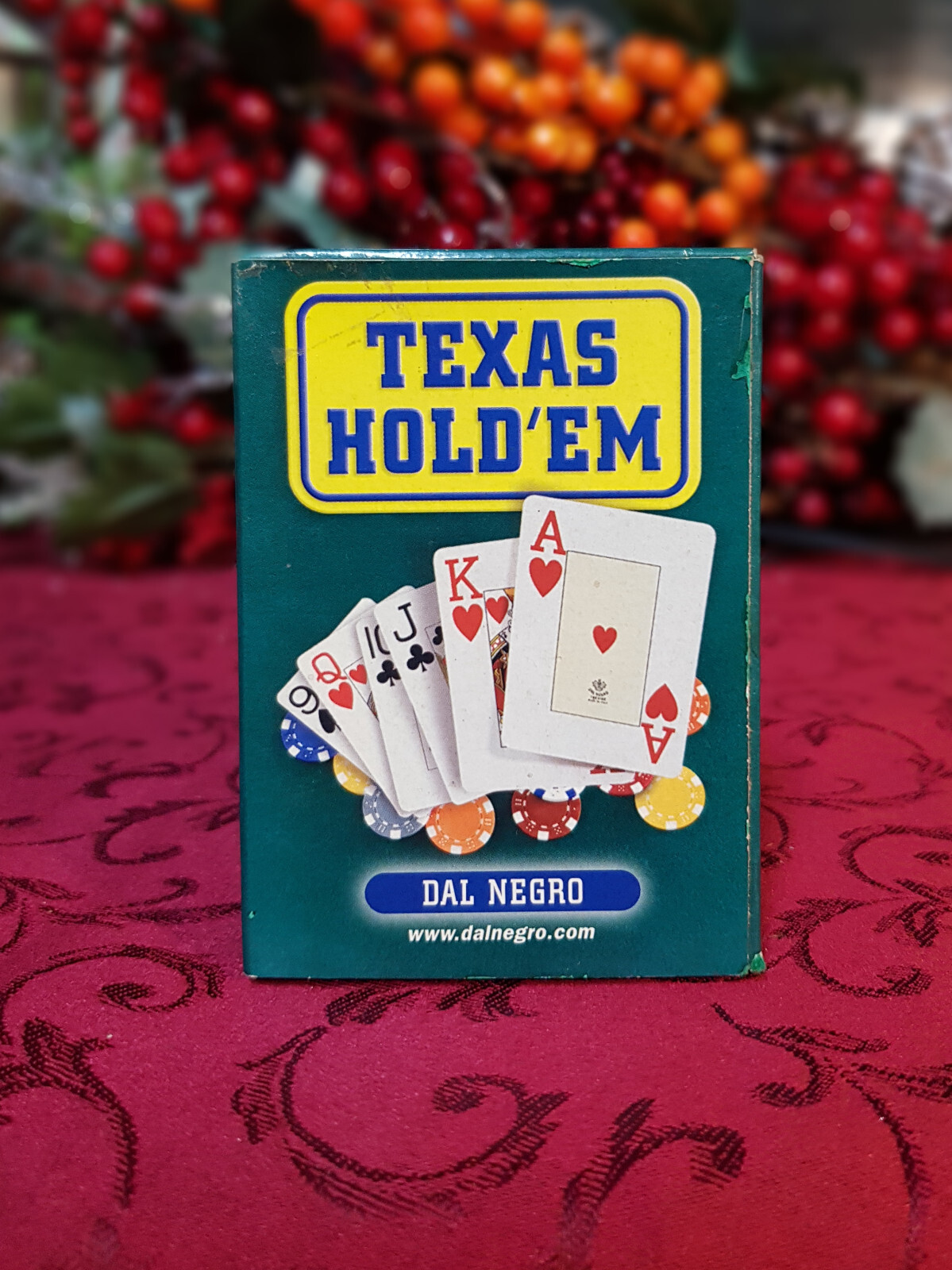 Carte Texas Hold'em Dal Negro Colore BLU Carte Da Gioco Jumbo Index - Foto 2